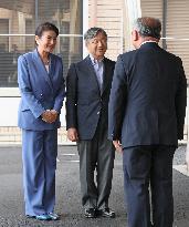 Japan emperor visits social welfare center in Shiga Pref.