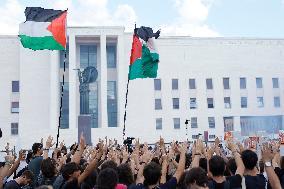 Students Demonstration to Support Palestine - Rome