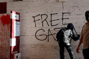 Students Demonstration to Support Palestine - Rome