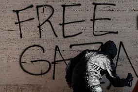 Students Demonstration to Support Palestine - Rome