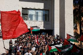 Students Demonstration to Support Palestine - Rome