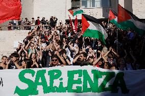 Students Demonstration to Support Palestine - Rome