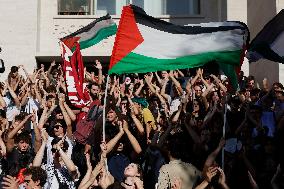 Students Demonstration to Support Palestine - Rome