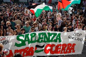 Students Demonstration to Support Palestine - Rome