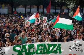 Students Demonstration to Support Palestine - Rome