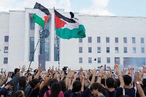 Students Demonstration to Support Palestine - Rome
