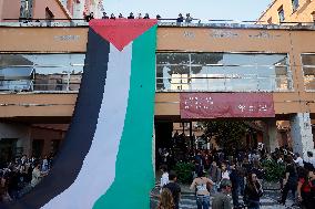 Students Demonstration to Support Palestine - Rome