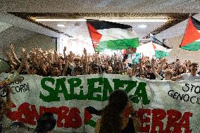 Students Demonstration to Support Palestine - Rome