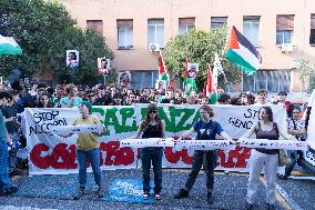 Students Demonstration to Support Palestine - Rome