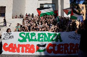 Students Demonstration to Support Palestine - Rome