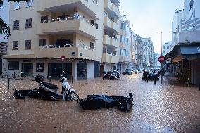 Rains Cause Road Cuts In Ibiza - Spain