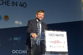 Giorgia Meloni Attends Regional Elections In Lamezia Terme - Italy