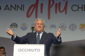 Giorgia Meloni Attends Regional Elections In Lamezia Terme - Italy