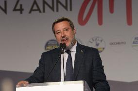 Giorgia Meloni Attends Regional Elections In Lamezia Terme - Italy