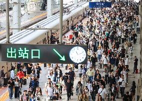 Railway Travel Peak During The National Day Holiday