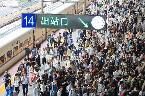 Railway Travel Peak During The National Day Holiday