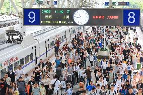 Railway Travel Peak During The National Day Holiday