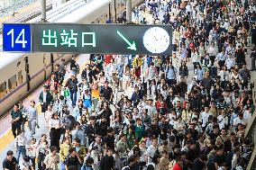 Railway Travel Peak During The National Day Holiday