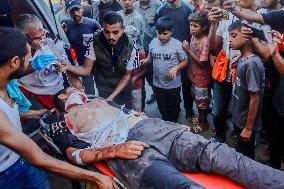 Airstrike Victims Farewell - Deir Al-Balah