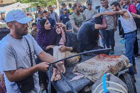 Airstrike Victims Farewell - Deir Al-Balah