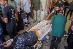 Airstrike Victims Farewell - Deir Al-Balah