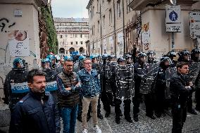 Student Rally Against Inauguration Of Rector Cristina Prandi In Turin - Italy