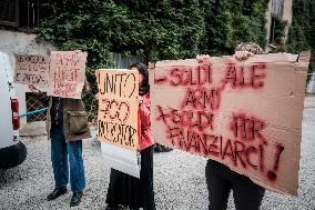 Student Rally Against Inauguration Of Rector Cristina Prandi In Turin - Italy