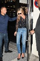 PFW - Kate Moss Leaves Saint Laurent Shop
