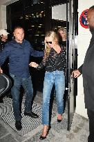 PFW - Kate Moss Leaves Saint Laurent Shop