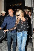 PFW - Kate Moss Leaves Saint Laurent Shop