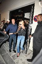 PFW - Kate Moss Leaves Saint Laurent Shop