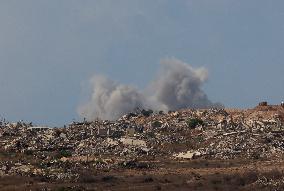 Smoke Rises Following Attack In Gaza City