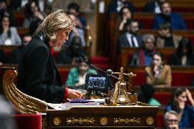 Ordinary session at the National Assembly in Paris FA