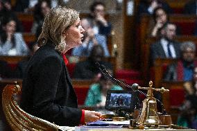 Ordinary session at the National Assembly in Paris FA