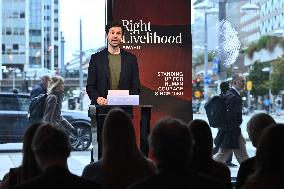 RIGHT LIVELIHOOD AWARD ANNOUNCEMENT