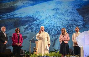 Pope Leo XIV At Conference Raising Hope for Climate Justice - Italy