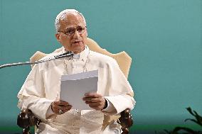 Pope Leo XIV At Conference Raising Hope for Climate Justice - Italy