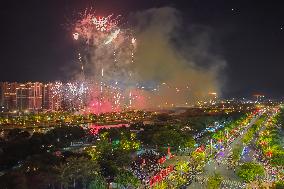 Fireworks Display To Celebrate The National Day