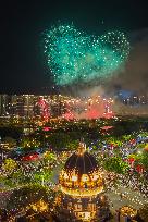 Fireworks Display To Celebrate The National Day