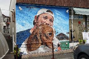 Ohtani mural in his hometown