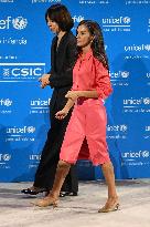 Queen Letizia Presides UNICEF Awards In Madrid - Spain