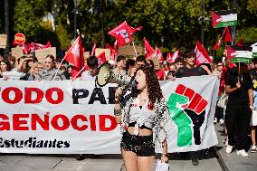 Student Union Demonstration in Support of Palestine - Spain