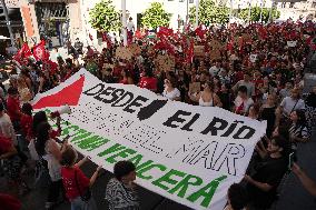 Student Union Demonstration in Support of Palestine - Spain
