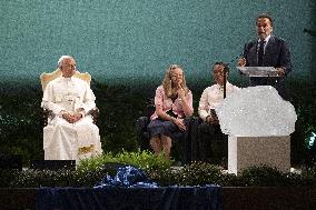 Pope Leo XIV At Conference ‘Raising Hope for Climate Justice’ - Italy