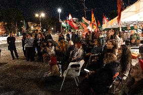 Live Video of The Global Sumud Flotilla - Rome