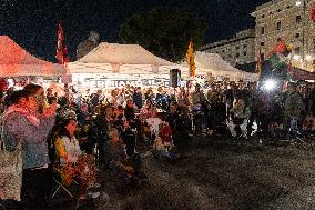 Live Video of The Global Sumud Flotilla - Rome