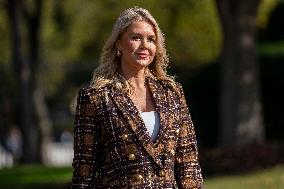 WH Press Secretary Leavitt Gaggles with Press at White House