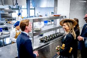 Queen Maxima Visits Hotel Management School Maastricht - Netherlands