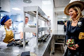 Queen Maxima Visits Hotel Management School Maastricht - Netherlands
