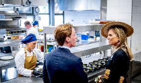 Queen Maxima Visits Hotel Management School Maastricht - Netherlands